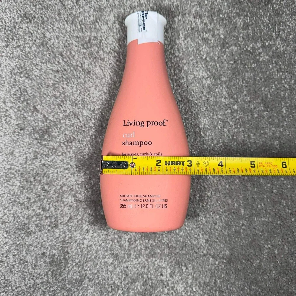 Living Proof Curl Shampoo Peach Sulfate-Free for Waves Curls Coils 12oz 355ml